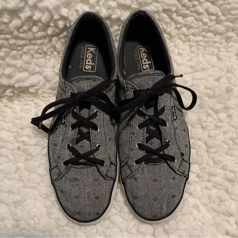 Keds Maven Chambray Diamond Black sneakers, size 8